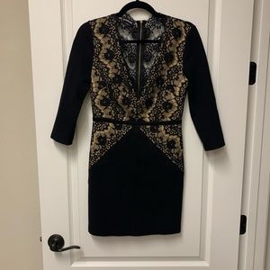 Sexy Tight Bebe Lace Mini Dress